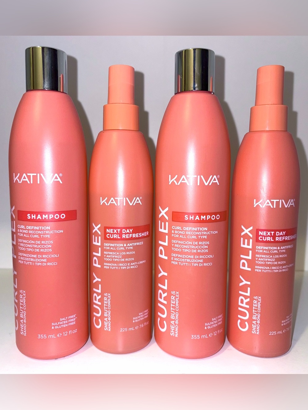 Kativa Curly Plex Next Day Curl Refresher & Kativa Curly Plex Set Bundle